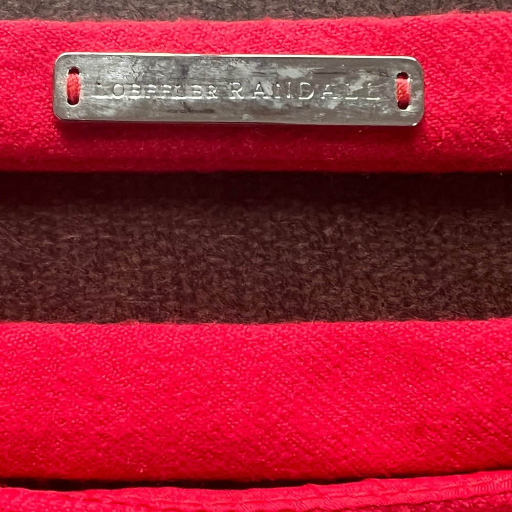 Leoffler Randall Ladder Back Wool Sheath Dress Size 4 Orange Red - Picture 7 of 7
